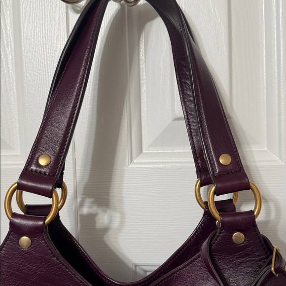 YSL aubergine/purple metropolis leather bag - Picture 4 of 13